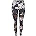 Produktbild Leggings Damen, ABsolute Damen Drucken hohe Taille Leggings Sporthosen Yoga Lauf Fitness Leggings Sportliche Hosen (S, Floral)