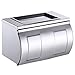 Produktbild APJJ Punch-Free Edelstahl-Bathroom Handtuchhalter, Bad Wasserdicht Toilettenpapier Tray/Rahmen mit Aschingschale,Stainlesssteel,L