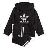 adidas baby trainer Weiches Tragegefühl adidas Baby Trefoil Hoodie-Set, Black/White, 80