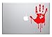 Produktbild Bloody hand Blood horror scary cool - easy to apply wall vinyl sticker fun and cool for home improvement and decorations can also be used on Laptops macbooks, cars and windows makes a great birthday present and halloween by NumbTs
