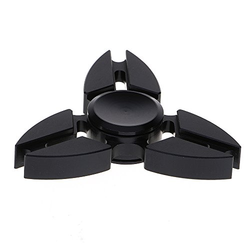 Huayang| Triple Claw Copper Fidget Spinner Toy, Fidget Toys for ADHD Anxiety Autism Stress Reducer Fidget Hand Tri Spinner-Black