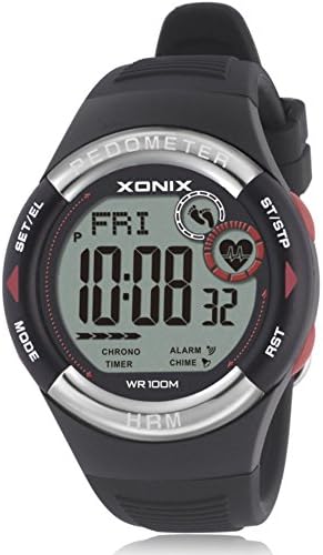 Step counter calories tested sports watch/ heartbeat waterproof electronic watches for men and women-D