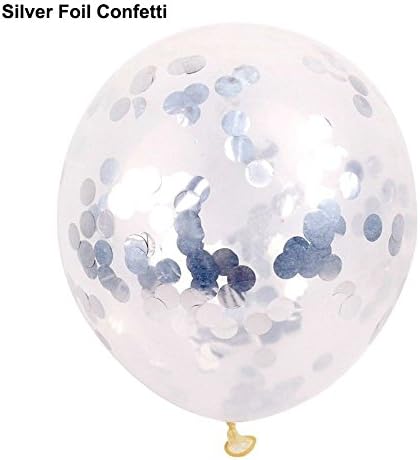 yushidianPU 12''Confetti Balloons - with Golden Paper, Wedding Birthday Party Decor