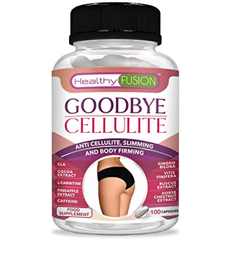 Goodbye Cellulite - Powerful Anti-Cellulite and Slimming Agent - Eliminates and Prevents Orange Peel Skin - CLA, L-Carnitine and Ginkgo Biloba - Get rid of Cellulite Once and for All! - 100 Capsules