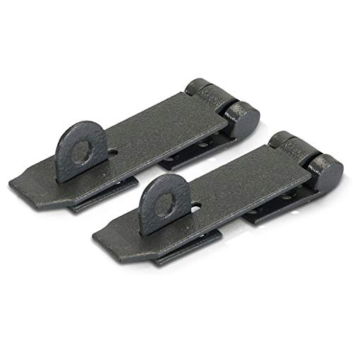 XFORT® 2 Pack Heavy Duty Hasp and Staple, Traditional High Security Door Lock with Key, Weather and Corrosion Resistant, Ideal for Internal and External Use on Sheds, Doors and Gates (1.13" x 3.5")