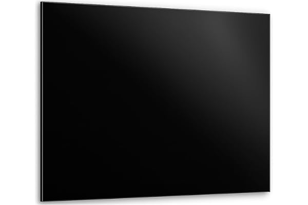 DarHaus Plaque de recouvrement, 60 x 52 cm, en verre, pour cuisinières électrique, à induction ; convient comme décoration, protection anti-éclaboussures ou planche à découper, Noire