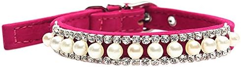 FONPOO Fashion Cute Dog Puppy Cat Pet Jewelry Collar Bow Tie Collar Pets Female Girl for Small Medium Dogs Cats with Adjustable Safety Belt