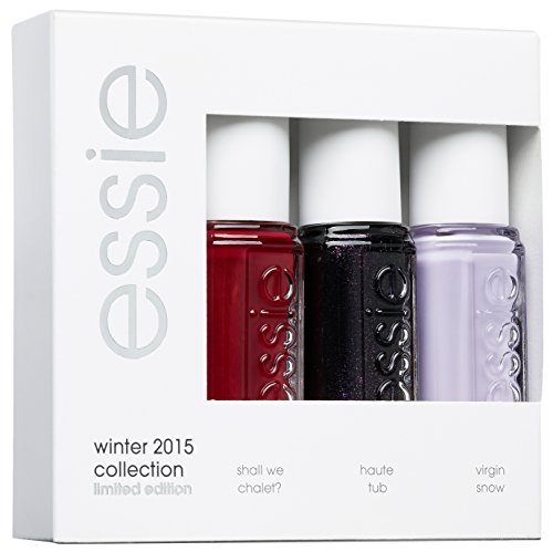 essie winter 2015 386 Haute Tub, 388 Virgin Snow, 391 Shall We Chalet? - nail polish sets (388 Virgin Snow, 391 Shall We Chalet?, Esmalte de uñas, Marrón, Rosa, Rojo, Haute Tub, Virgin Snow, Shall We Chalet?, 386, 388, 391, ETHYL ACETATE, BUTYL ACETATE, NITROCELLULOSE, PROPYL ACETATE, ISOPROPYL ALCOHOL, TRIBUTYL CITRATE, T)