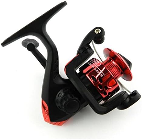 Veapup JL200 Model Mini Fishing Reel Smooth Spinning Reel Begonia Handwheel Fishing Wheel 22 Lb Carbon Fiber Max Drag-Red