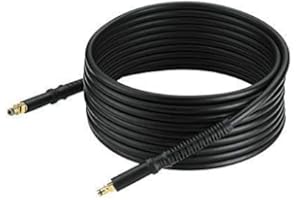 M&M Smartek Hochdruckschlauch für/kompatibel zu Kärcher Hochdruckreiniger K2 K3 K4 K5 K6 K7 Home & Garden Serie ab Baujahr 2008 beidseitigem Click Quick Connect Stecksystem wie 2.641-721.0 (25 Meter)