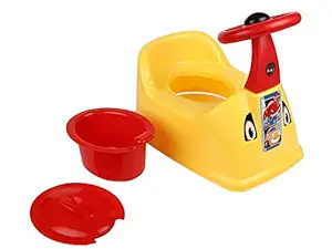 Nabhya Ferrari Baby Potty Training Seat- Chair for Kids- Infant Potty Toilet Chair with Removable Tray & Closing Lid (Yellow)