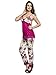 Clovia Women's Printed Cami And Pyjama Large Pink