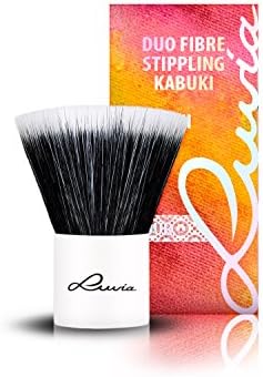 Luvia Cosmetics - Le Jour - VI - Duo Fibre Stippling Kabuki - Make Up Cosmetic Brush Kabuki in elegant white - Lovingly hand-crafted - Vegan
