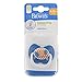 Dr Brown's Prevent Soother  (Stage 2, 612 Months, Blue/Orange Pattern, Boy)