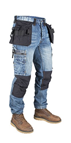 Dunderdon Workwear P12 Stonewashed Bundhose, stonewashed, W36 L32