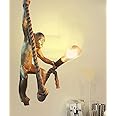 kinis Monkey Vintage Rope Pendant Lamp/Ceiling Light/Ceiling Lamp to Décor Home/Living Room/Bedroom/Office/Dining/Cafe/Restaurants (Bulb Not Included)