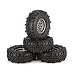 Produktbild fggfgjg 4 stücke 1,9 Zoll Gummireifen Metallfelge für Traxxas TRX-4 SCX10 RC4 D90 RC Auto (graues Rad) -rundenmuster Rad