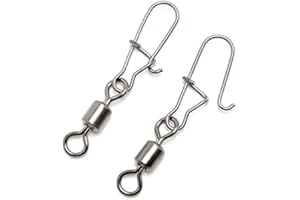 MITHO-STORE 30 Stück Kugellagerwirbel #6, Angelwirbel aus hochwertigen Materialien EDELSTAHL - MESSING, keine Korrosion. Ein muss für jeden Angler, egal ob Raubfisch, Friedfisch, Karpfen, Hecht, Zander