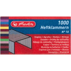 Preisvergleich Produktbild Herlitz 10 x Heftklammern Nr. 10 VE=1000 Stück