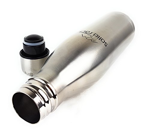 Thermotrinkflaschen 0,5l von SOLID RACK: Edelstahl-Trinkflasche isoliert und auslaufsicher für das Fahrrad oder unterwegs – Isolierflasche 500ml auch ideal für Kinder oder Baby – Thermosflasche - 5