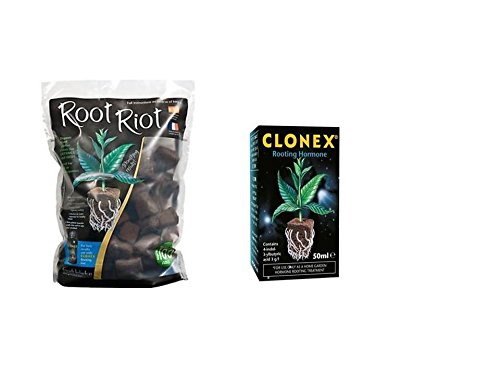 GREENLIGHT GUYS root riot 50 cubes refill bag & clonex 50ml FREE MEASURING CUP
