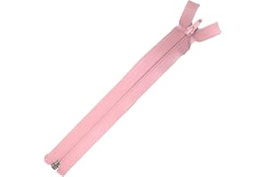 Plush Addict Number 5 Open-Ended Zip Fasteners for Sewing, Crafts, Clothing and Accessories - Pink - 14" / 36cm