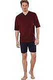Herren Schlafanzug kurz Shorty verschiedene Farben Klima Light von Hajo