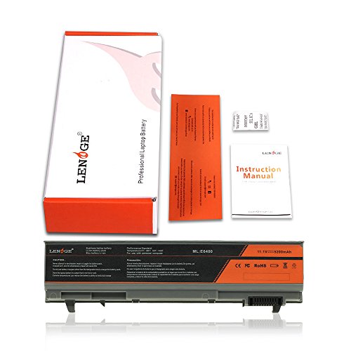 LENOGE Ultra Hochleistung Notebook Laptop Batterie Li-ion Akku für DELL Latitude E6400 E6410 E6500 E6510 precision M2400 M4400 M4500 Battery (11.1V/7800MAH) - 7