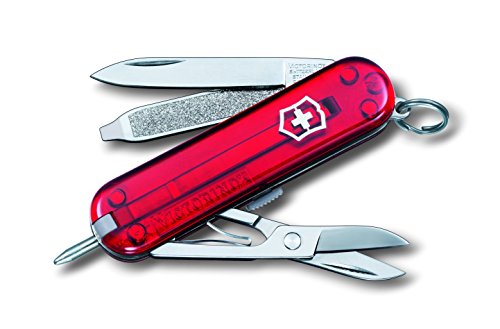 Victorinox Taschenmesser Signature, Rot Transparent, 0.6225.TB1