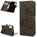 Produktbild PHONE CASE HOME Galaxy A7 2018 Hülle aus PU-Leder Flip-Etui mit Etui Shockproof Butterfly Art Geprägte, weiche Rückseite aus Silikon mit Kartenhalter-Slots Schlanker Gummi-Schutzhülle für Samsung Gala