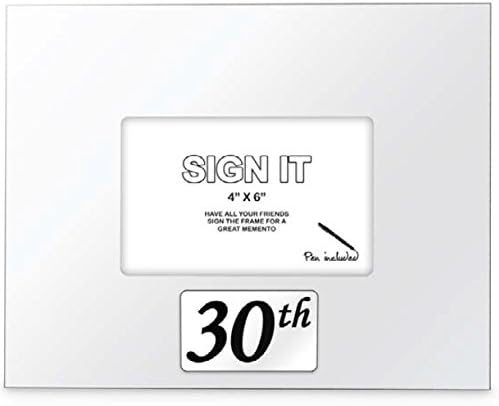 Landmark 30th Birthday Sign It Signature Photo Frame With Pen