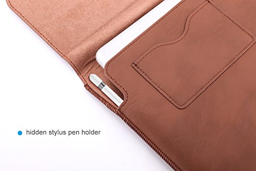 MoKo Surface Pro 3   4  Pro 2017 Sleeve H  lle - PU Leder Tasche Schutzh  lle Lederh  lle Wallet Case Leather Sleeve Aktentasche mit Karten-Slot f  r 