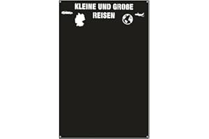 Anwicar Magnettafel - Magnetische Pinnwand 75x50 cm - aus Stahl - ideal für Magnete und Notizen - magnetisches Whiteboard - beschreibbare Tafel - inkl. Montageset - Schwarz