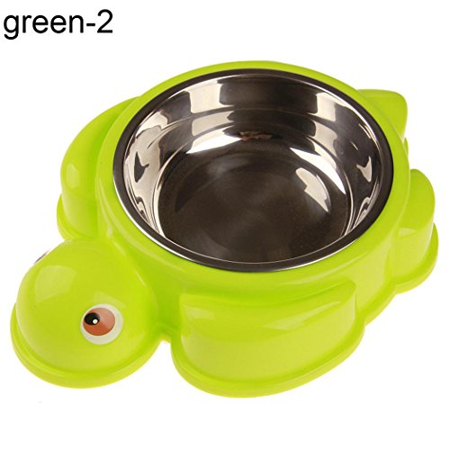 Shanghidepid Cute Turtle Crab Print Slow Feeding Bowl for Dog Cats size Turtle (Green)