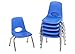 Produktbild Ecr4kids Kinder Stack Stuhl mit Beinen aus Nylon mit Gleiter, 10-Inch/6-Pack, blau, 1