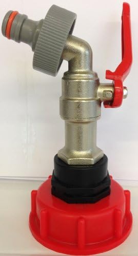 AMS60_133MK3+99 metal ball valve with cap screw and a plug for Gardena, IBC containers, accessories, garden, vats…