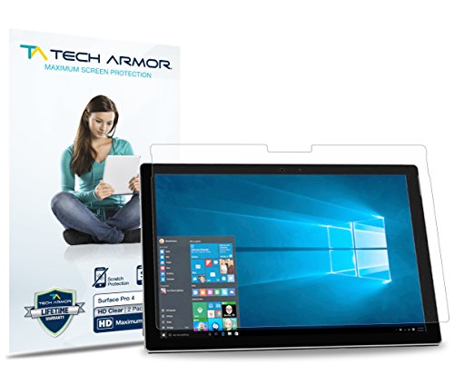 Tech Armor - Pellicola Protettiva per Microsoft Surface PRO 4 - Alta Definizione (HD) - 3 Pezzi