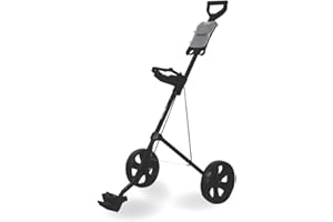 JEF WORLD OF GOLF Deluxe Steel Push Cart