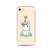 Produktbild MUTOUREN iPhone SE 5 5S Hülle Schutzhülle Handy TPU Silikon Hülle Ultra dünne Case Cover Durchsichtig Gel Tasche Bumper Schale - Einhorn Baby - Motif 04