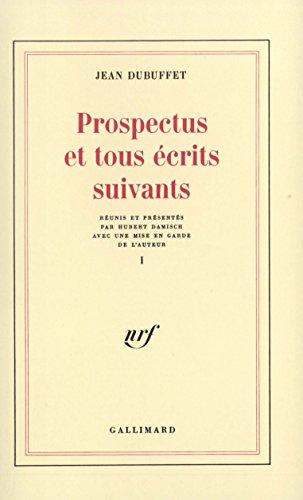 couverture de : Prospectus et tous &eacute;crits suivants