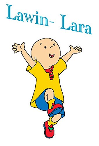 Bügelbild Caillou mit persönlichem Namen plus 1 kleines Gratis Bild zum Üben; für helle Textilien - 5