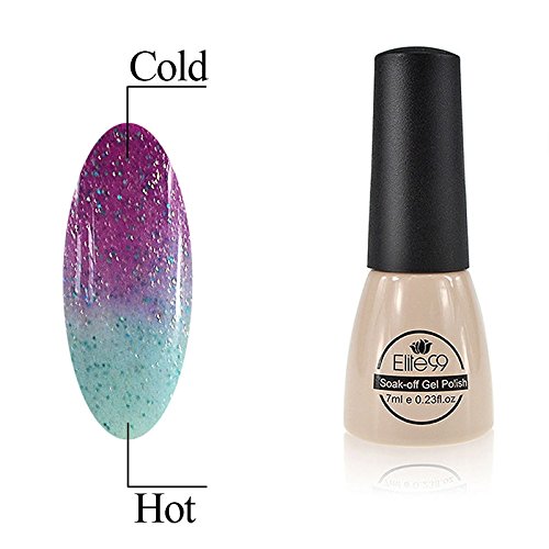 Elite99 Farbwechsel Chamaeleon UV Gel Polish Thermo Gellack Nagellack Thermolack(1x7ML)