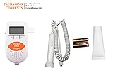 Contec Medical – Sonoline B Fetal Doppler Ultraschall-Gerät Monitor Baby Herz-Töne FHR Lautsprecher 2 MHz Frequenz Sonde LCD Backlight Hintergrundbeleuchtung FDA Orange Weiß - 4