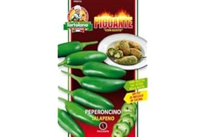L'ORTOLANO SEMENTI DI ORTAGGI DI VARIETA' STRANE & BUONE IN BUSTINE PER USO HOBBYSTICO (Peperoncino jalapeno)