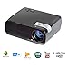 Produktbild Portable wifi projector beamer 2600 lumen Full HD 1080P android OS LED Unterstützung APP mit Google Play, YouTube, Netflix (Upgraded Version) Multimedia Mini LED Projektor Videoprojektor mit VGA-USB-TV-AV-HDMI für Heimkino -Theater, Kinderspiele(Schwarz)