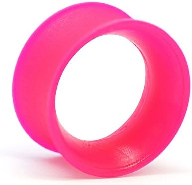 Kaos Original Silicone Skin Eyelet - UV Magneta - Ultra Thin Flesh Tunnel (10mm - 00Ga)