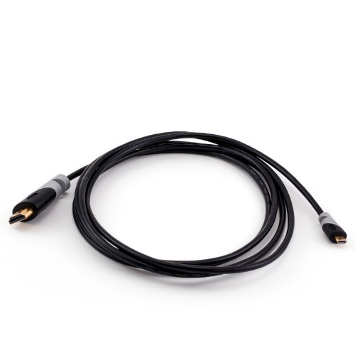 1m (Meter) – CSL – Micro HDMI (Typ D) auf HDMI (Typ A) | vergoldetes (High Speed) HQ Micro HDMI Kabel 1.4 a mit ECHT 3D & Ethernet Unterstützung | Full HD / HD Ready / 3D | 1080p / 2160p / 4K (Ultra HD) - 4