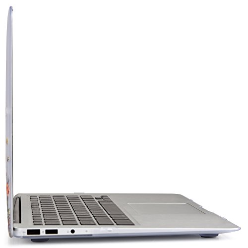 iDOO MacBook Schutzh  lle   Hard Case Cover Laptop H  lle  F  r MacBook Air 13 Zoll  A1369 A1466  - matt  Blumen