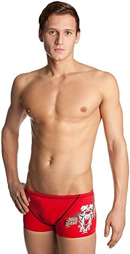 Grin PBT Men's Antichlor Swimshorts, Red, Medium