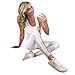 Produktbild Damen Sport Leggings,Sunday Pailletten Sporthose High Waist Yogahosen Fitness Hose Skinny Sweathose Jogginghose Laufhose\n